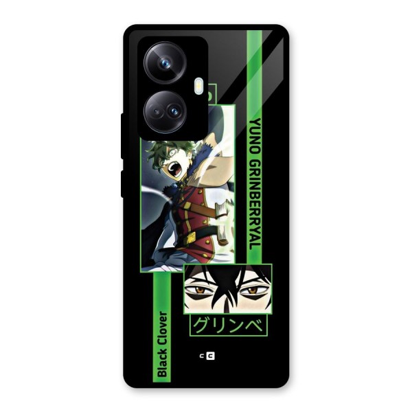 Yuno Black Clover Glass Back Case for Realme 10 Pro Plus