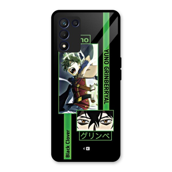 Yuno Black Clover Glass Back Case for Realme 9 5G Speed