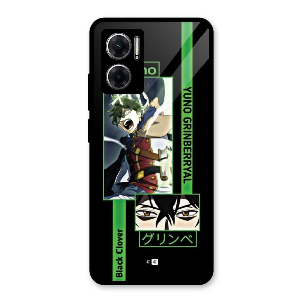 Yuno Black Clover Glass Back Case for Redmi 11 Prime 5G