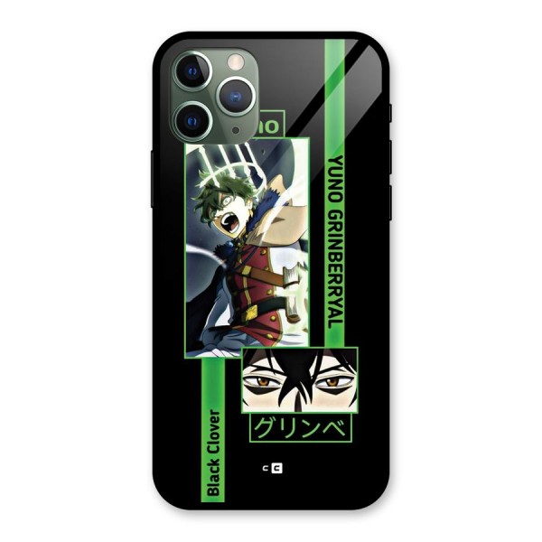 Yuno Black Clover Glass Back Case for iPhone 11 Pro