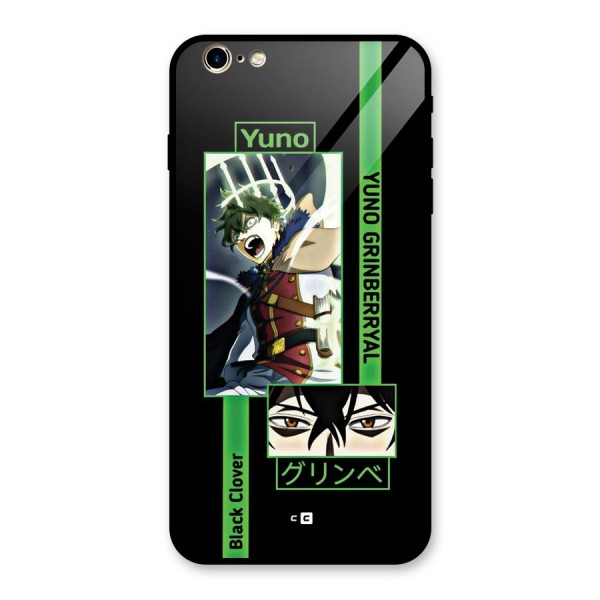 Yuno Black Clover Glass Back Case for iPhone 6 Plus 6S Plus
