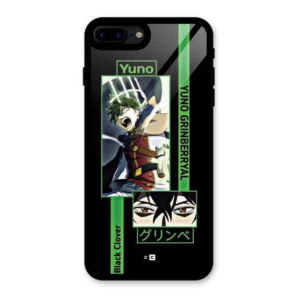 Yuno Black Clover Glass Back Case for iPhone 7 Plus