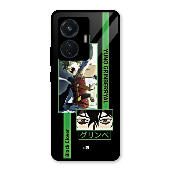Yuno Black Clover Glass Back Case for iQOO Z6 44W