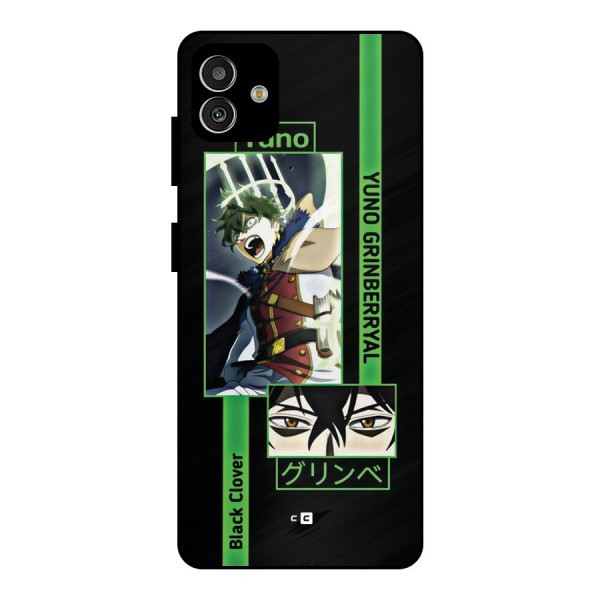 Yuno Black Clover Metal Back Case for Galaxy M13 5G