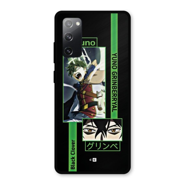 Yuno Black Clover Metal Back Case for Galaxy S20 FE 5G
