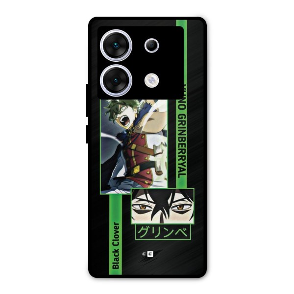 Yuno Black Clover Metal Back Case for Infinix Zero 30 5G