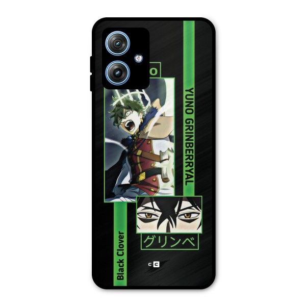 Yuno Black Clover Metal Back Case for Moto G54