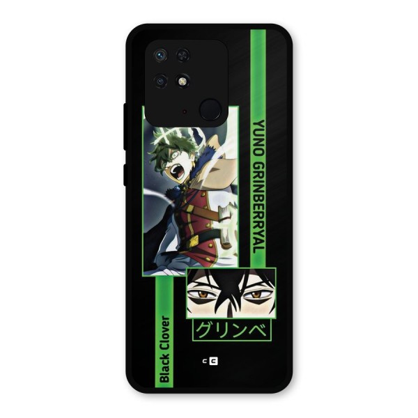 Yuno Black Clover Metal Back Case for Redmi 10 Power