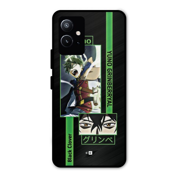 Yuno Black Clover Metal Back Case for Vivo T1 5G