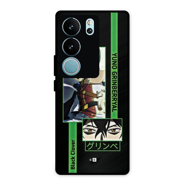 Yuno Black Clover Metal Back Case for Vivo V29