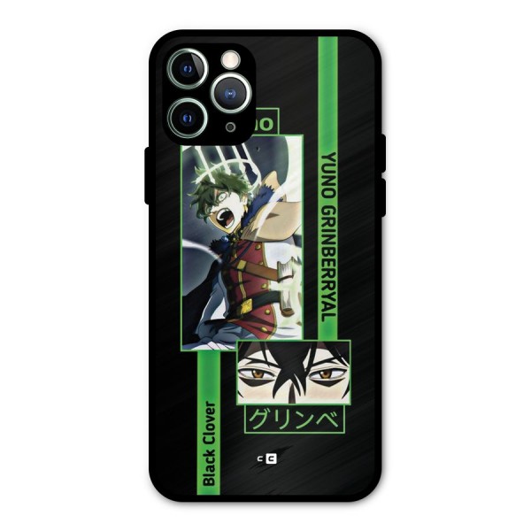 Yuno Black Clover Metal Back Case for iPhone 11 Pro Max