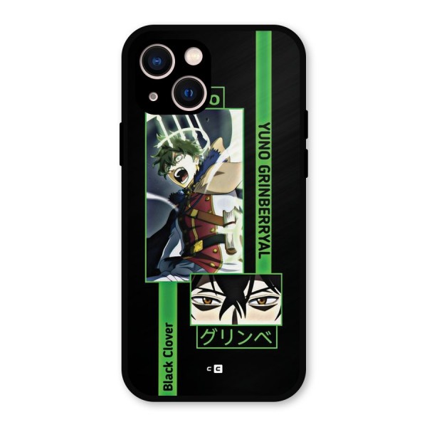 Yuno Black Clover Metal Back Case for iPhone 13