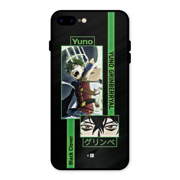 Yuno Black Clover Metal Back Case for iPhone 8 Plus