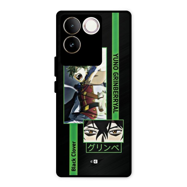 Yuno Black Clover Metal Back Case for iQOO Z7 Pro