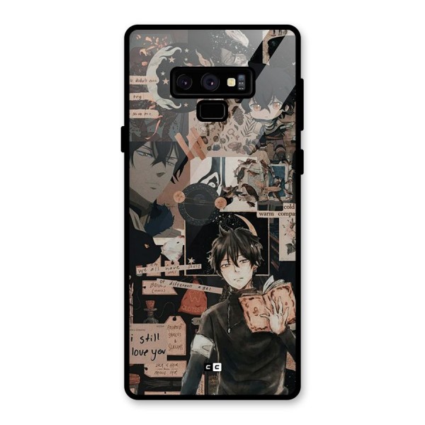 Yuno Collage Glass Back Case for Galaxy Note 9