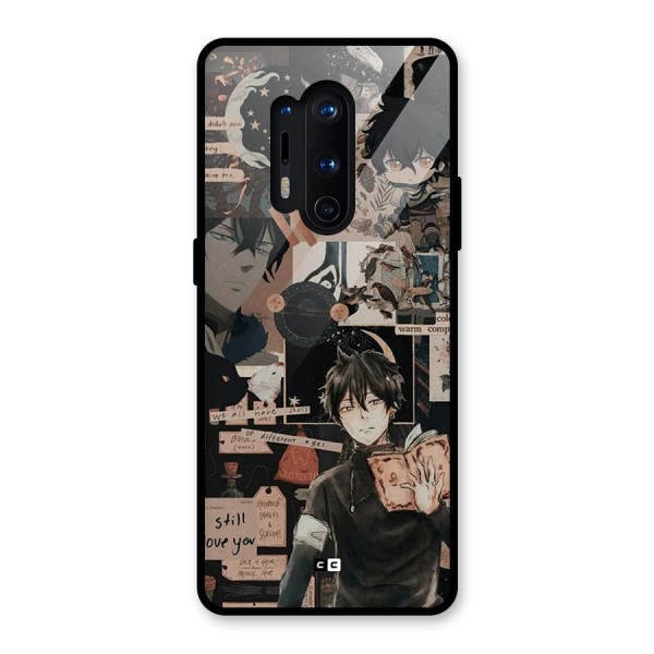 Yuno Collage Glass Back Case for OnePlus 8 Pro