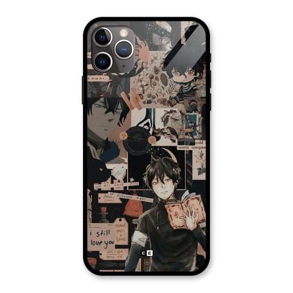 Yuno Collage Glass Back Case for iPhone 11 Pro Max