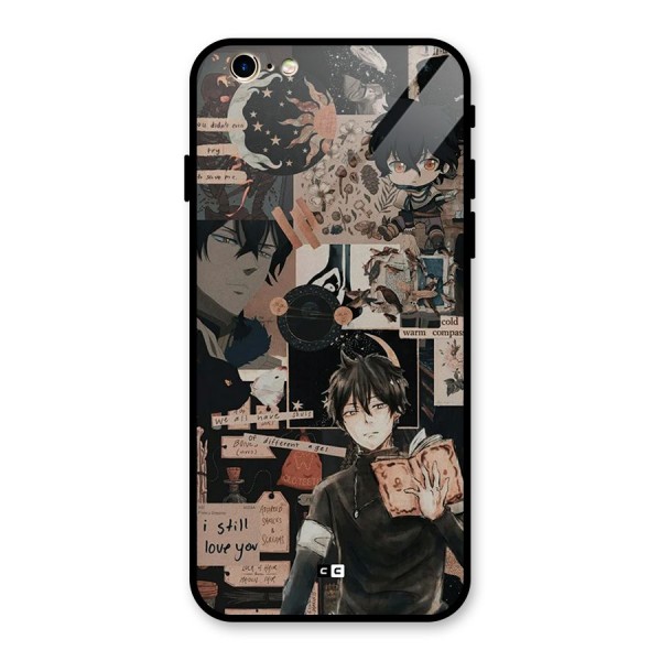 Yuno Collage Glass Back Case for iPhone 6 6S