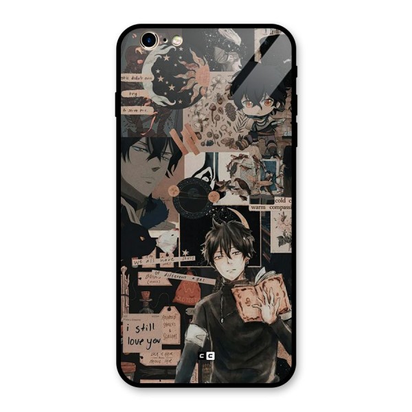 Yuno Collage Glass Back Case for iPhone 6 Plus 6S Plus