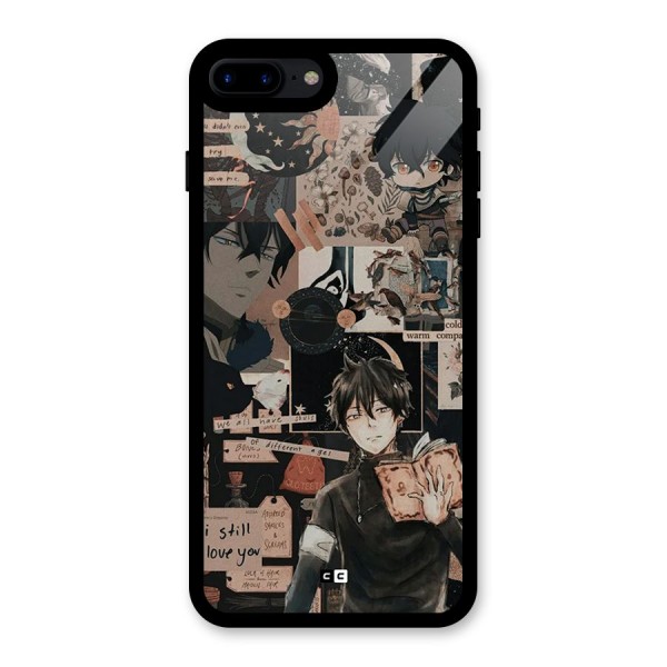 Yuno Collage Glass Back Case for iPhone 7 Plus