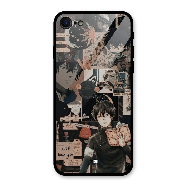 Yuno Collage Glass Back Case for iPhone SE 2022