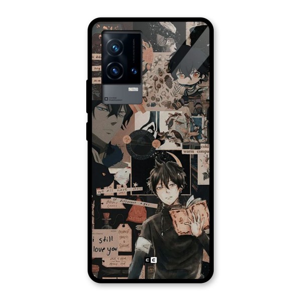 Yuno Collage Glass Back Case for iQOO 9 5G
