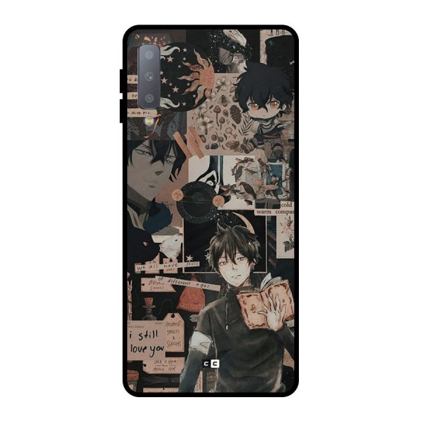 Yuno Collage Metal Back Case for Galaxy A7 (2018)