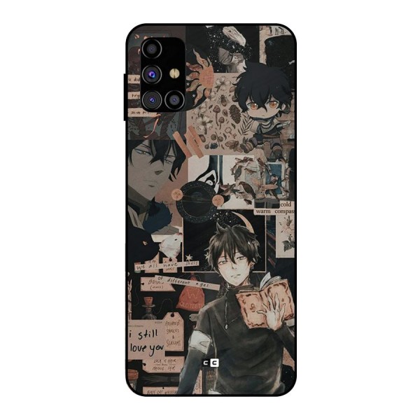 Yuno Collage Metal Back Case for Galaxy M31s