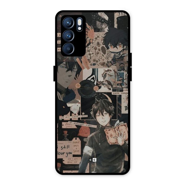 Yuno Collage Metal Back Case for Oppo Reno6 5G