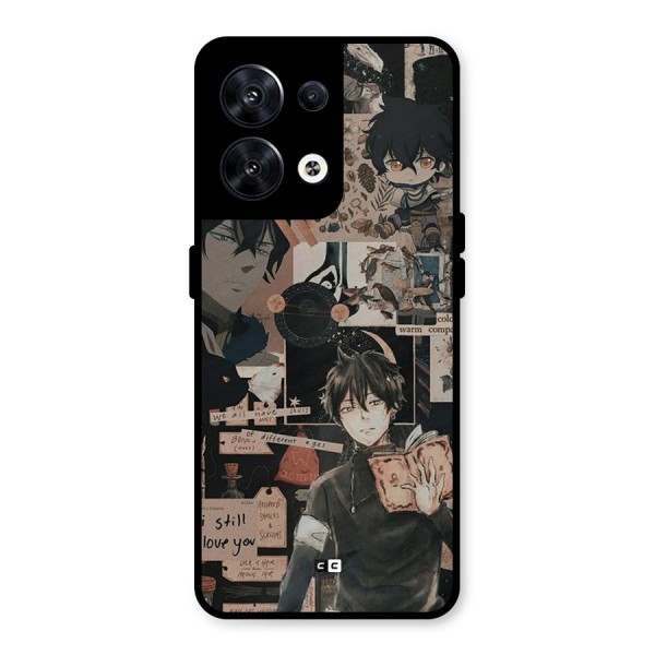 Yuno Collage Metal Back Case for Oppo Reno8 5G