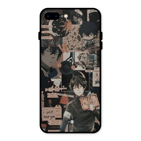 Yuno Collage Metal Back Case for iPhone 8 Plus