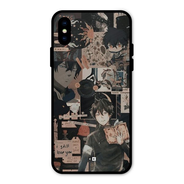 Yuno Collage Metal Back Case for iPhone X