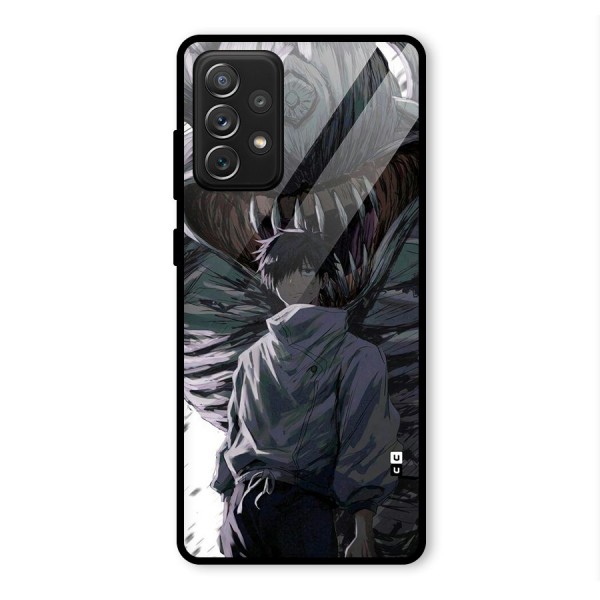 Yuta Strongest Curse User Glass Back Case for Galaxy A72