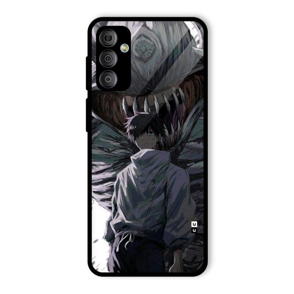 Yuta Strongest Curse User Glass Back Case for Galaxy F23