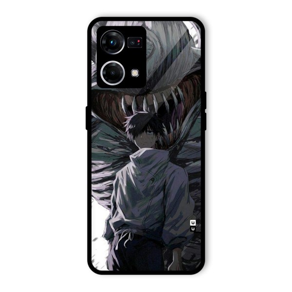 Yuta Strongest Curse User Glass Back Case for Oppo F21 Pro 4G