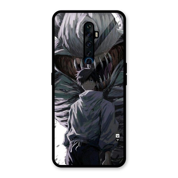 Yuta Strongest Curse User Glass Back Case for Oppo Reno2 F