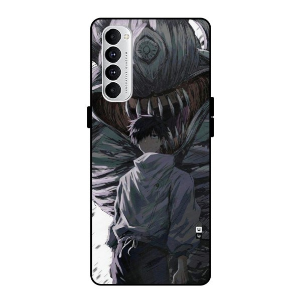 Yuta Strongest Curse User Metal Back Case for Oppo Reno4 Pro