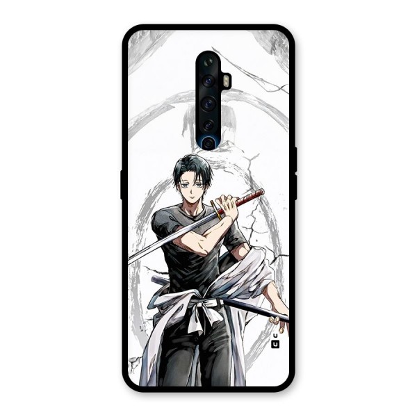 Yuta With Katana Glass Back Case for Oppo Reno2 F