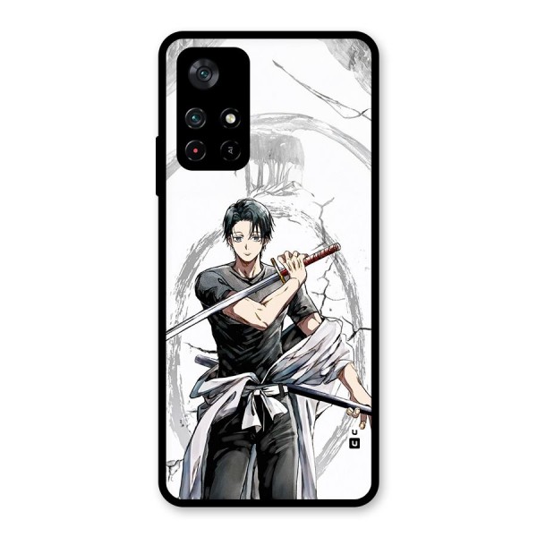 Yuta With Katana Glass Back Case for Poco M4 Pro 5G