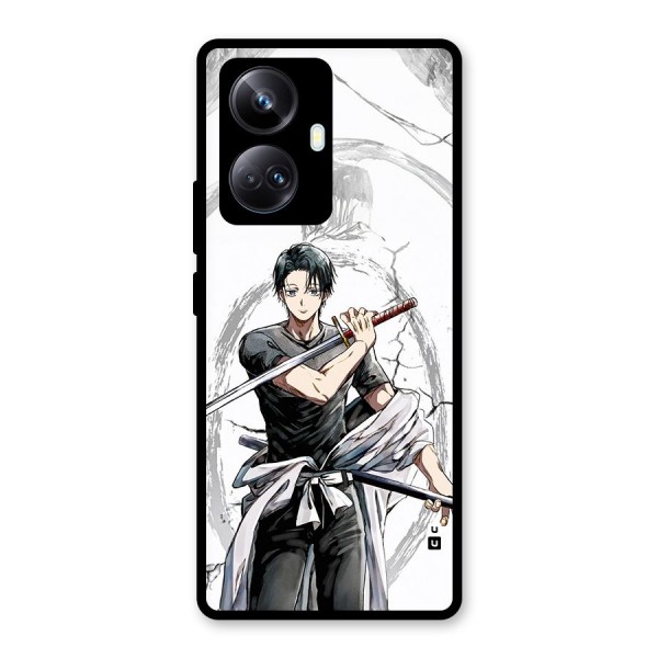 Yuta With Katana Glass Back Case for Realme 10 Pro Plus