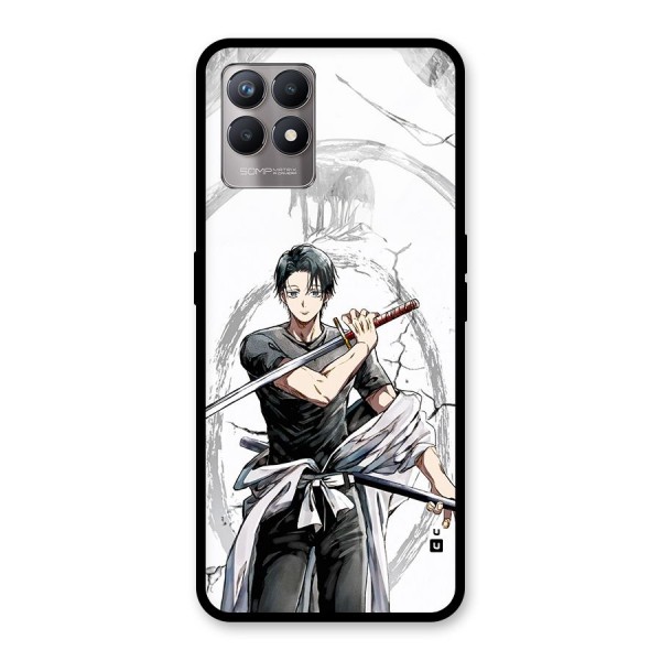 Yuta With Katana Glass Back Case for Realme Narzo 50