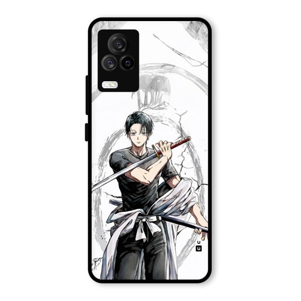 Yuta With Katana Glass Back Case for Vivo iQOO 7 Legend 5G