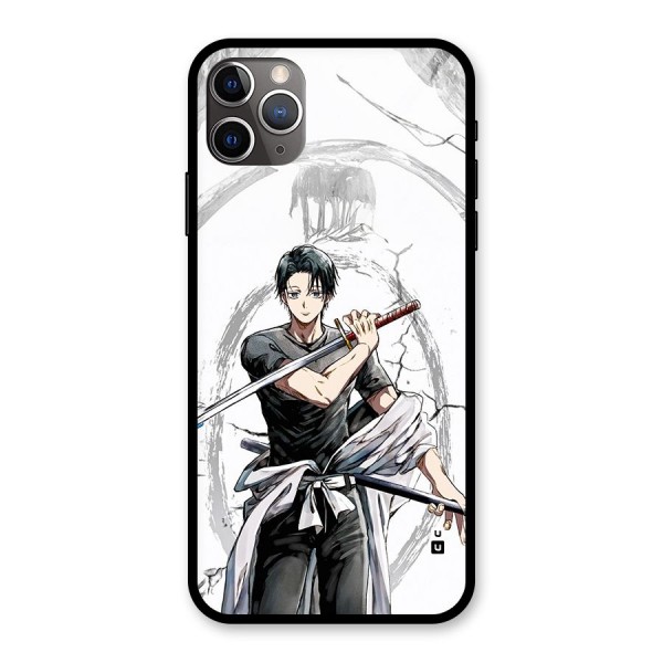Yuta With Katana Glass Back Case for iPhone 11 Pro Max