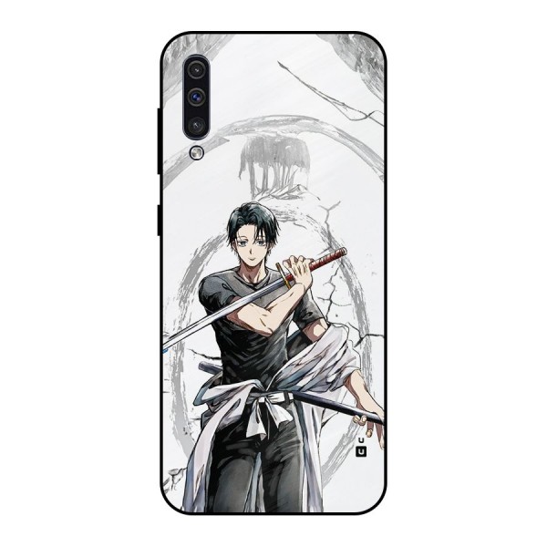 Yuta With Katana Metal Back Case for Galaxy A30s