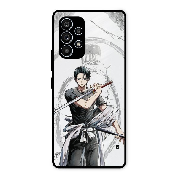 Yuta With Katana Metal Back Case for Galaxy A53 5G