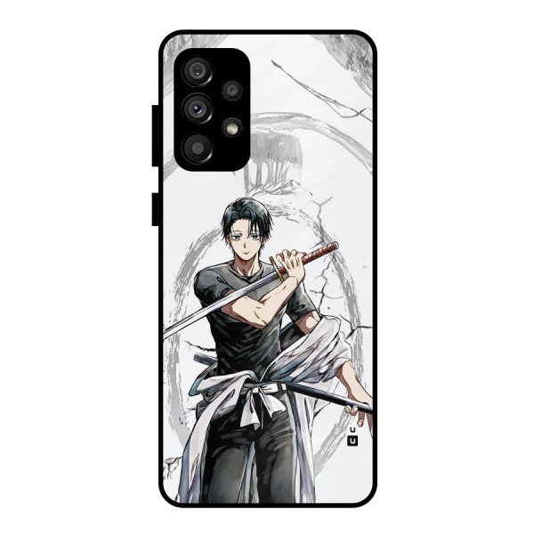 Yuta With Katana Metal Back Case for Galaxy A73 5G