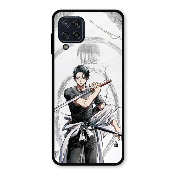 Yuta With Katana Metal Back Case for Galaxy M32