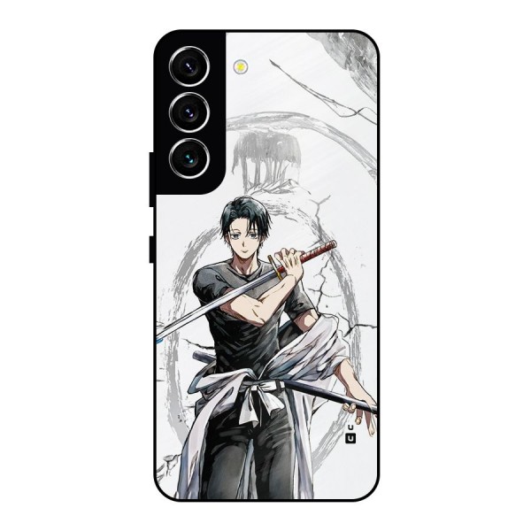 Yuta With Katana Metal Back Case for Galaxy S22 5G