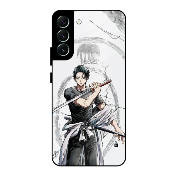 Yuta With Katana Metal Back Case for Galaxy S22 Plus 5G