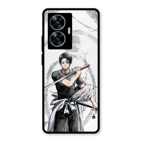 Yuta With Katana Metal Back Case for Realme C55